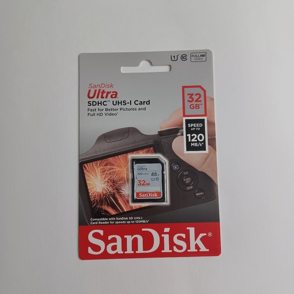 SanDisk 32GB NEW Ultra Class 10 SDHC UHS-I Memory Card -Speeds Up to 120MB/s - Picture 8 of 8